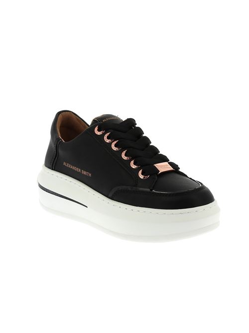 Lancaster Woman sneakers da donna in pelle nera ALEXANDER SMITH | LSW1948BLK